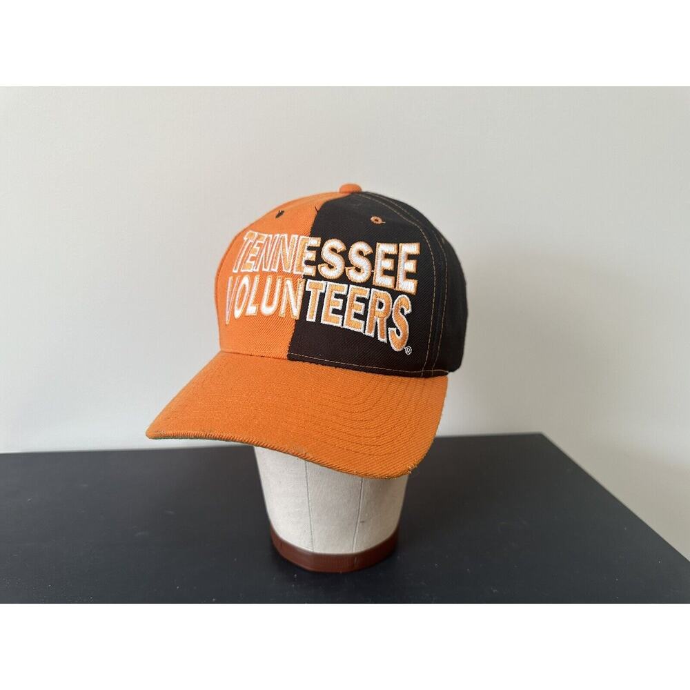 Vintage‎ University Of Tennessee Volunteers Vols UT Snapback Hat Cap Split Black